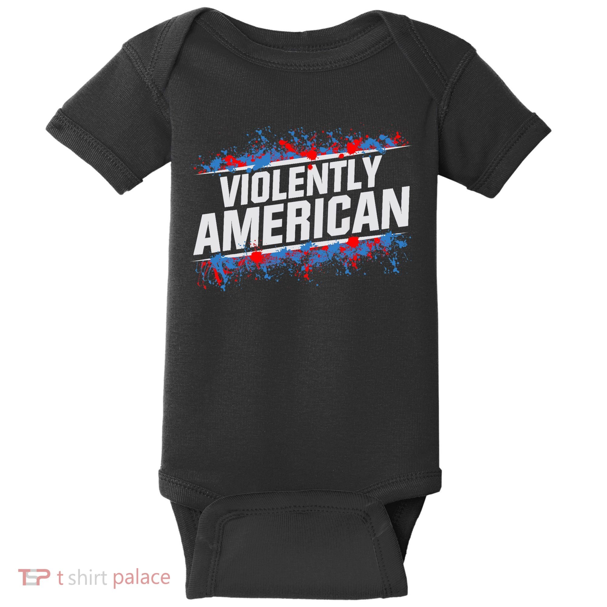 The Fat Electrician Violently American Baby Bodysuit