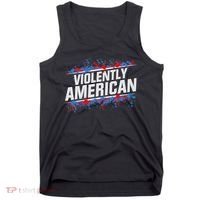 The Fat Electrician Violently American Tank Top thumb 0