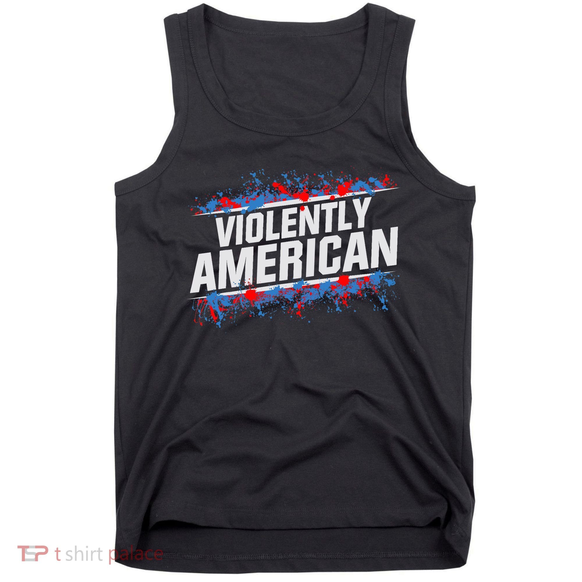 The Fat Electrician Violently American Tank Top
