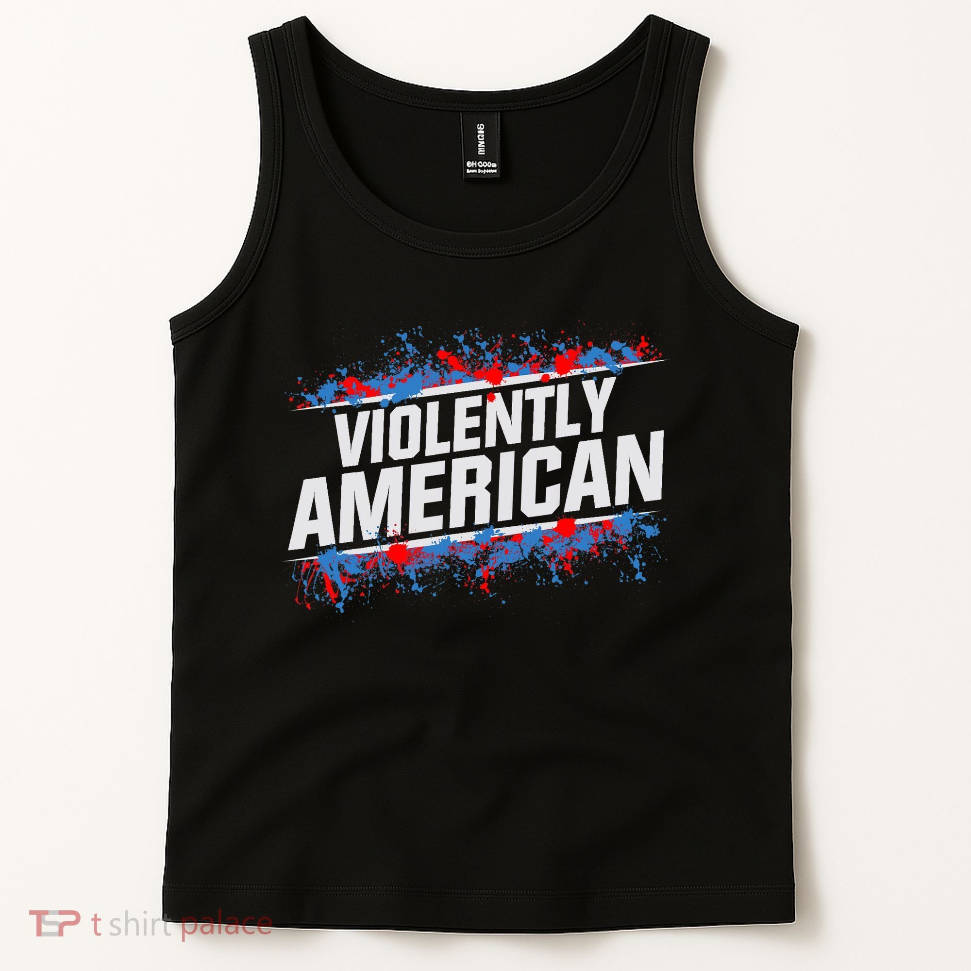 The Fat Electrician Violently American Tank Top