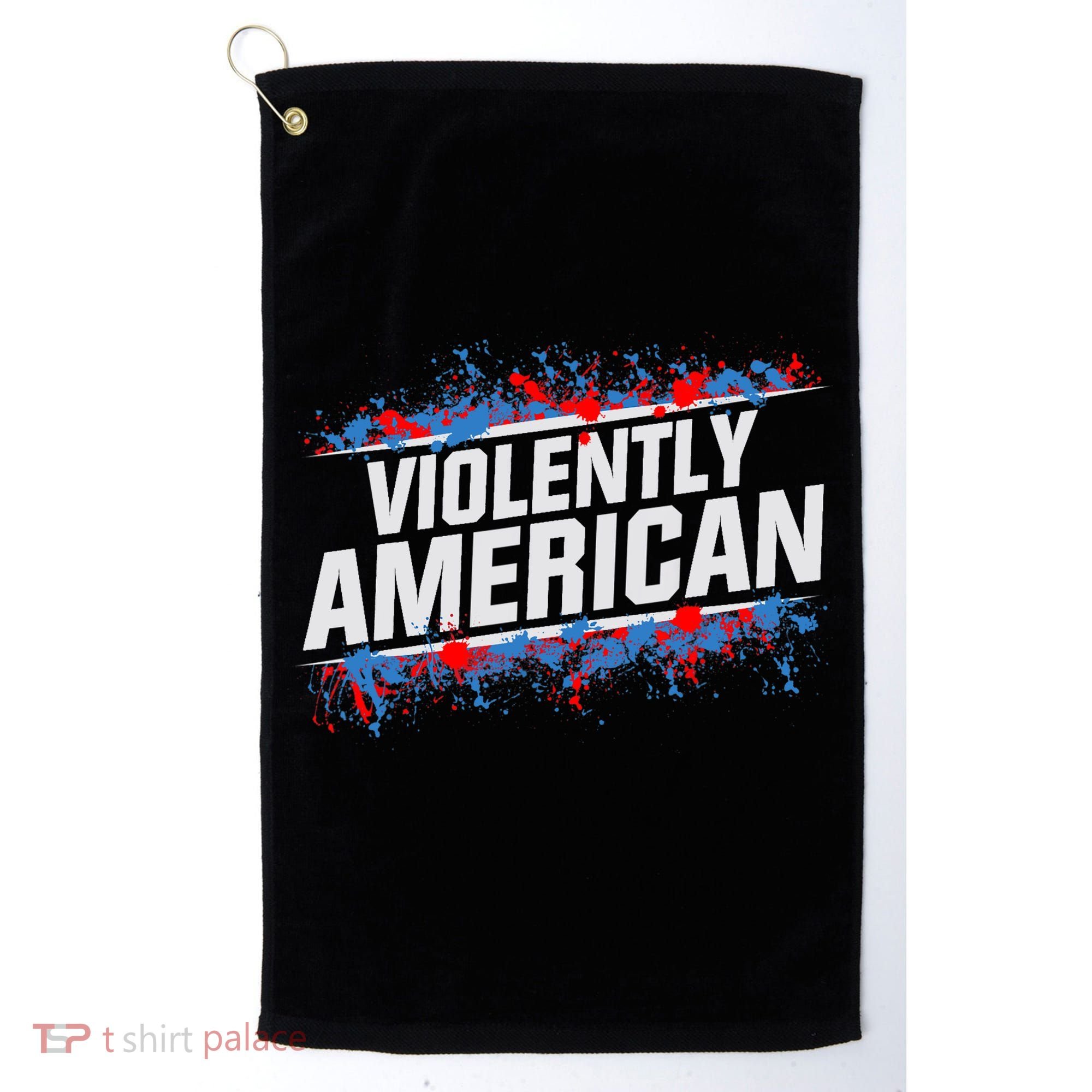 The Fat Electrician Violently American Golf Towel