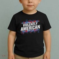 The Fat Electrician Violently American Toddler T-Shirt thumb 2