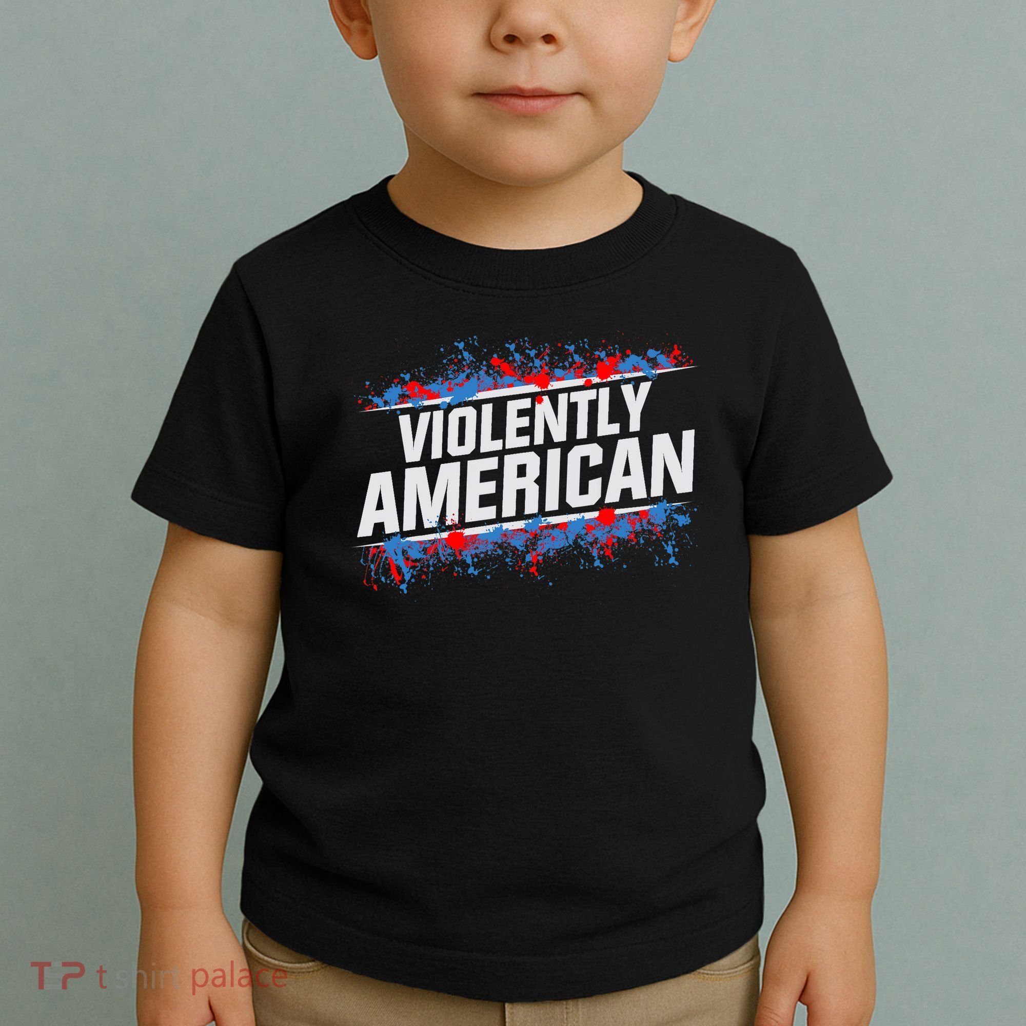 The Fat Electrician Violently American Toddler T-Shirt