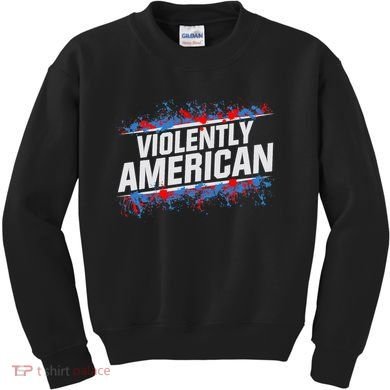 The Fat Electrician Violently American Kids Sweatshirt