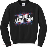 The Fat Electrician Violently American Kids Sweatshirt thumb 0