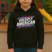 The Fat Electrician Violently American Kids Hoodie thumb 3