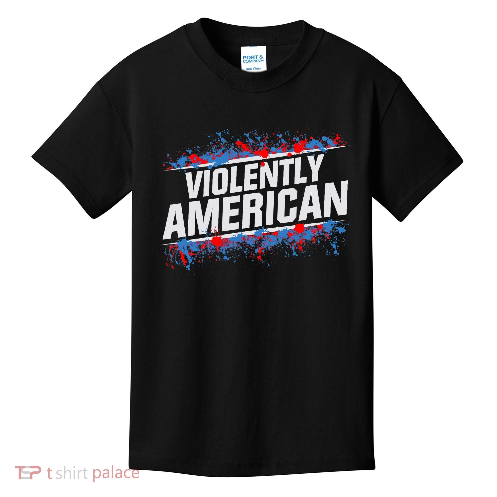 The Fat Electrician Violently American Kids T-Shirt