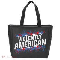 The Fat Electrician Violently American Tote Bag thumb 0