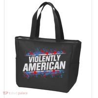 The Fat Electrician Violently American Tote Bag thumb 3