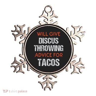 Track Field Events Throwing Humor Funny Discus Thrower Ornament