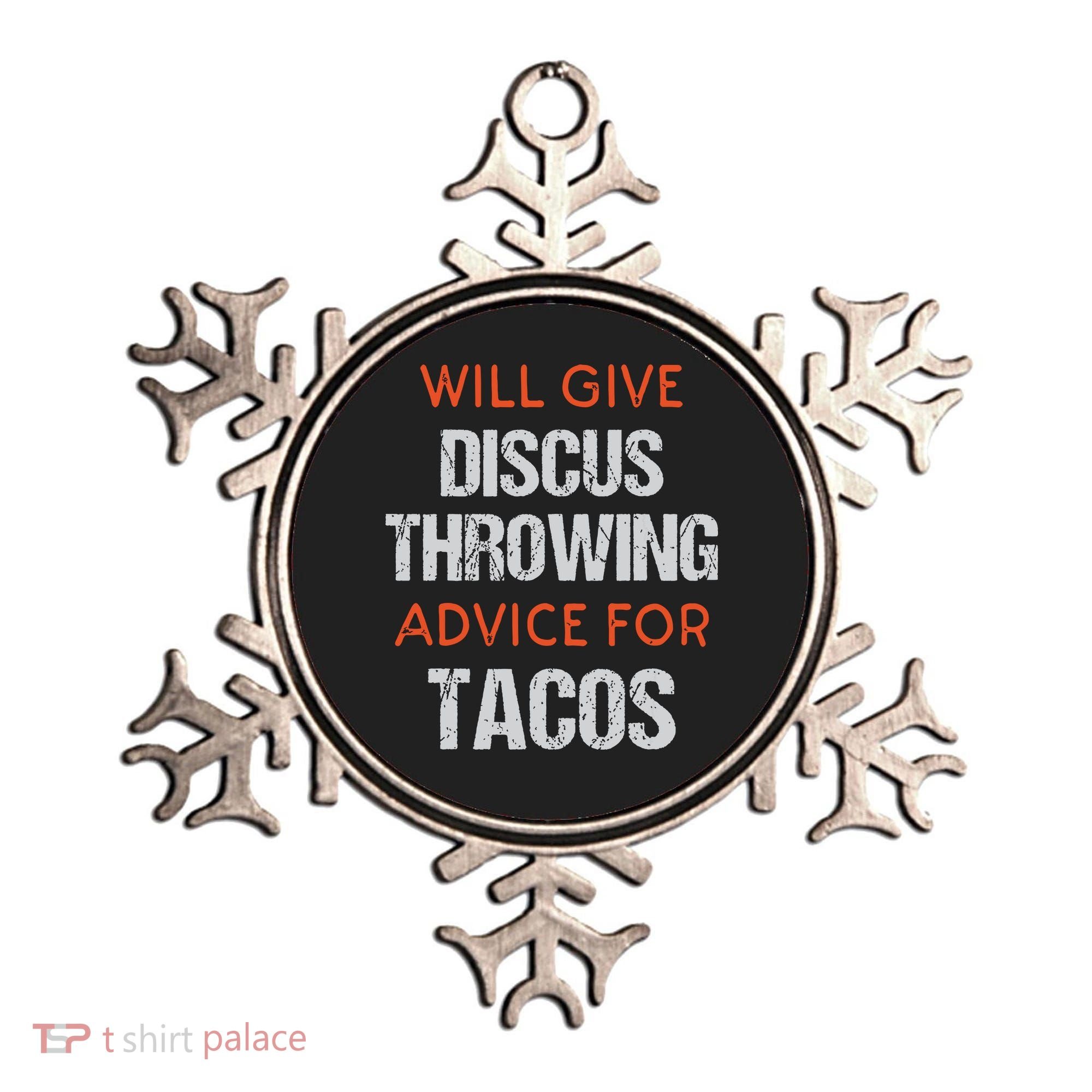 Track Field Events Throwing Humor Funny Discus Thrower Ornament