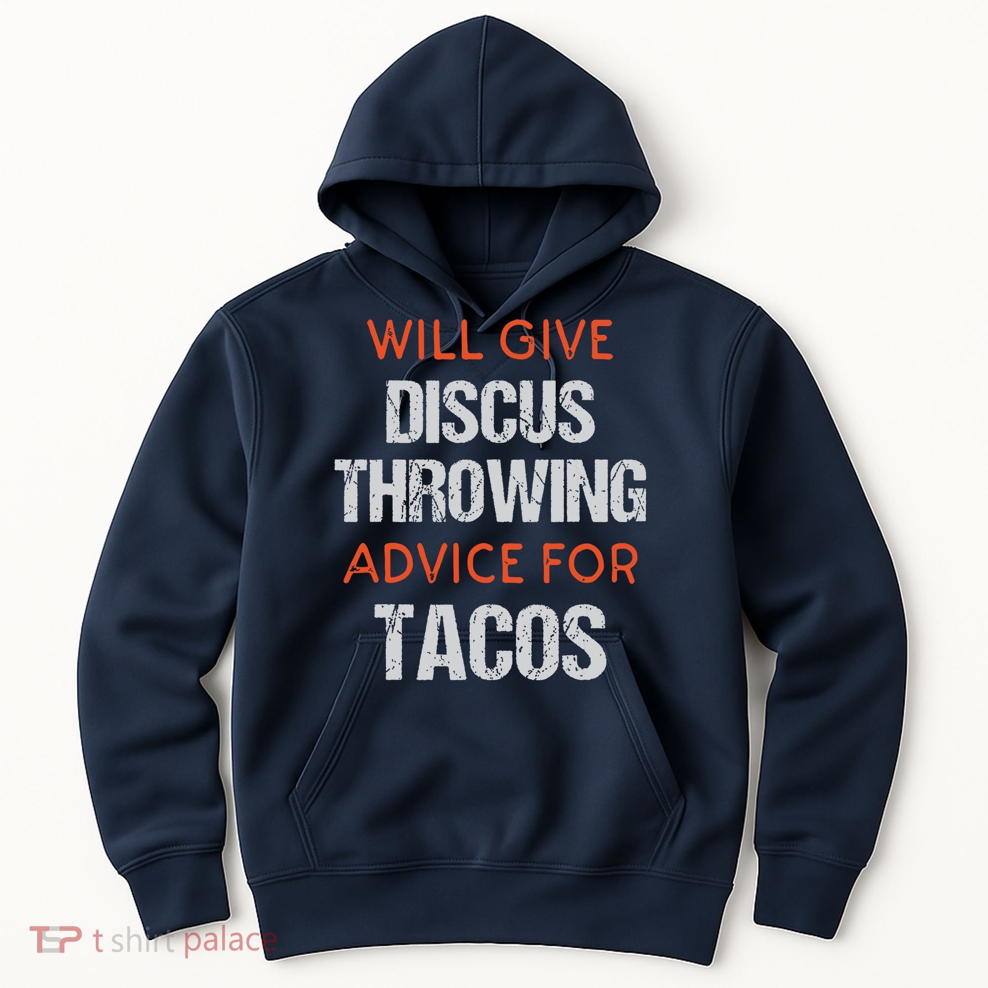 Track Field Events Throwing Humor Funny Discus Thrower Hoodie