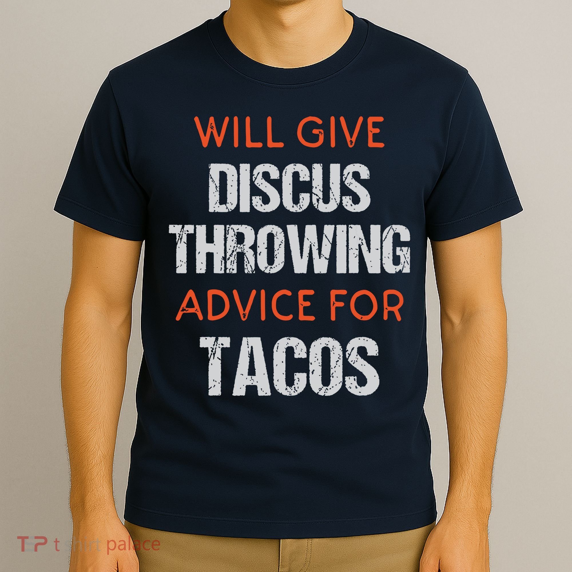Track Field Events Throwing Humor Funny Discus Thrower T-Shirt
