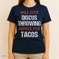 Track Field Events Throwing Humor Funny Discus Thrower T-Shirt thumb 4