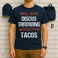 Track Field Events Throwing Humor Funny Discus Thrower T-Shirt thumb 6