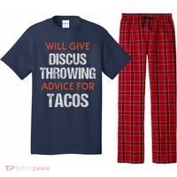 Track Field Events Throwing Humor Funny Discus Thrower Pajama Set thumb 0