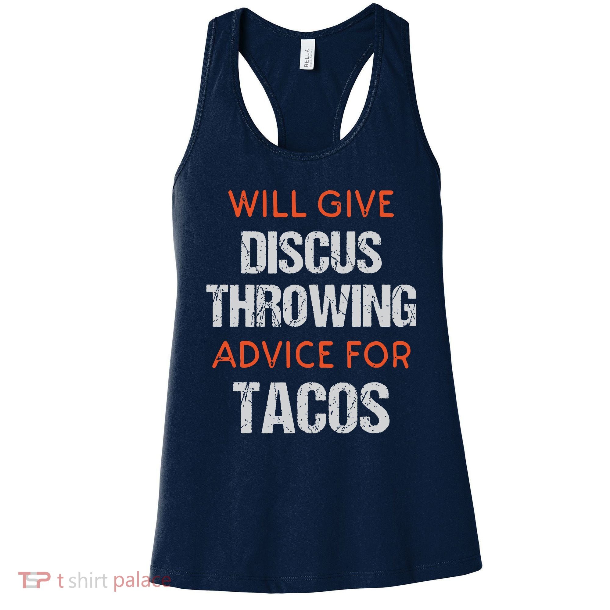 Track Field Events Throwing Humor Funny Discus Thrower Women's Tank Top