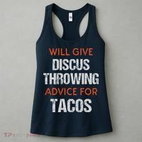 Track Field Events Throwing Humor Funny Discus Thrower Women's Tank Top thumb 3