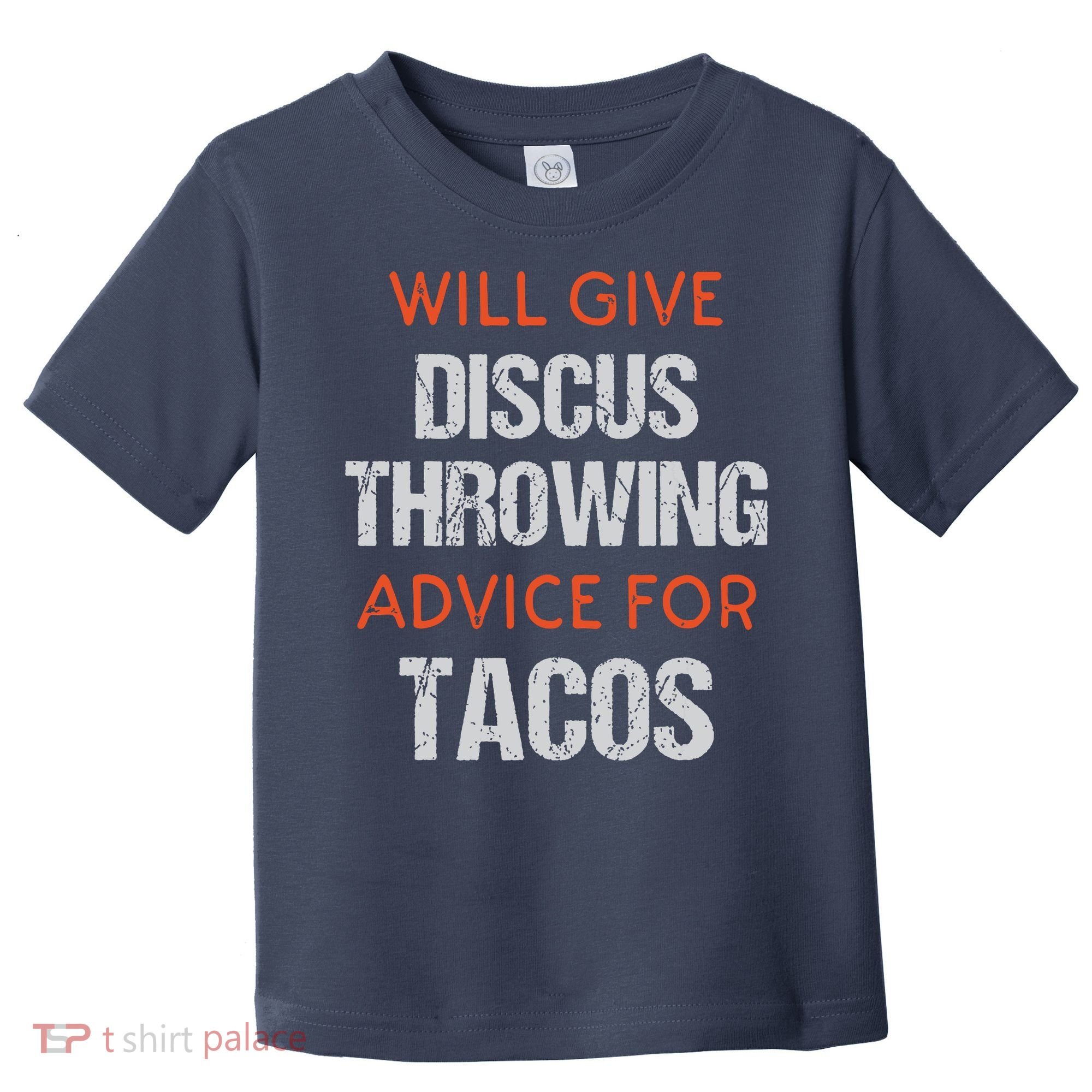 Track Field Events Throwing Humor Funny Discus Thrower Toddler T-Shirt