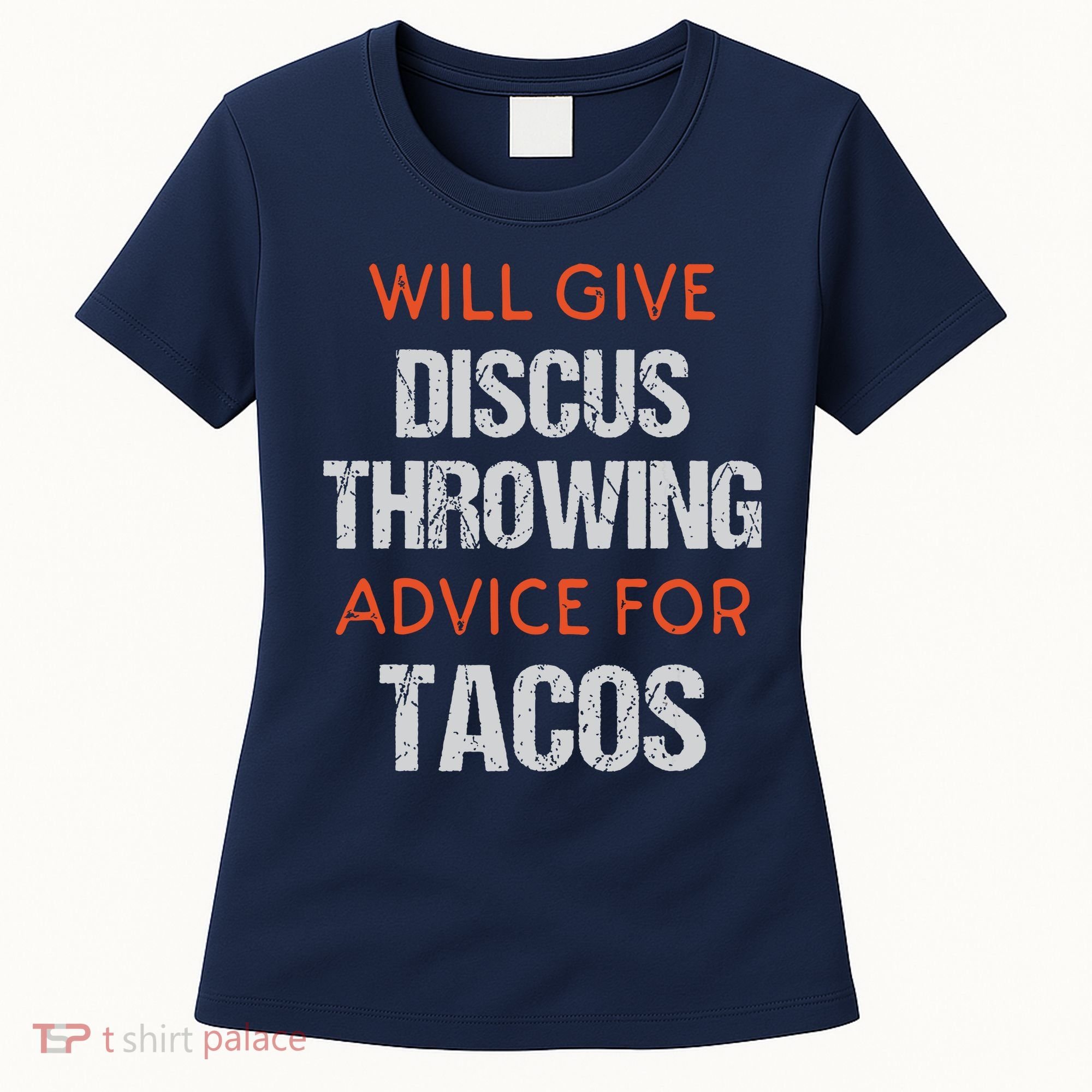 Track Field Events Throwing Humor Funny Discus Thrower Women's T-Shirt