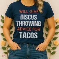 Track Field Events Throwing Humor Funny Discus Thrower Women's T-Shirt thumb 2