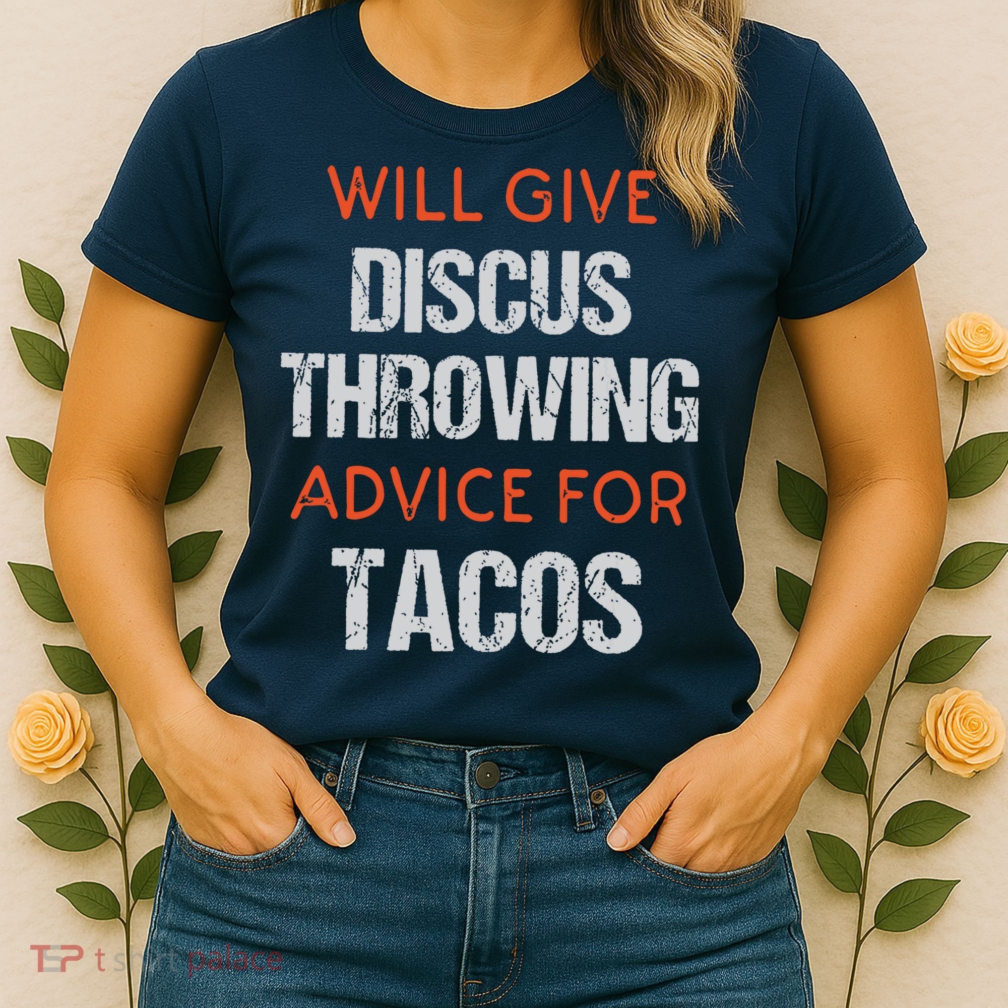 Track Field Events Throwing Humor Funny Discus Thrower Women's T-Shirt