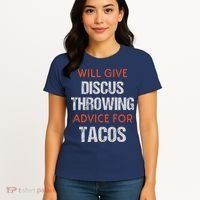 Track Field Events Throwing Humor Funny Discus Thrower Women's T-Shirt thumb 4