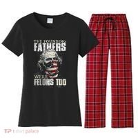 The Founding Fathers Were Felons Too Women's Flannel Pajama Set thumb 0