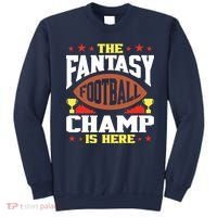 The Fantasy Football Champ Is Here Champion Draft League Premium Sweatshirt thumb 0