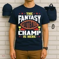 The Fantasy Football Champ Is Here Champion Draft League Premium T-Shirt thumb 6