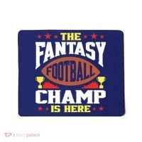 The Fantasy Football Champ Is Here Champion Draft League Premium Mousepad thumb 0