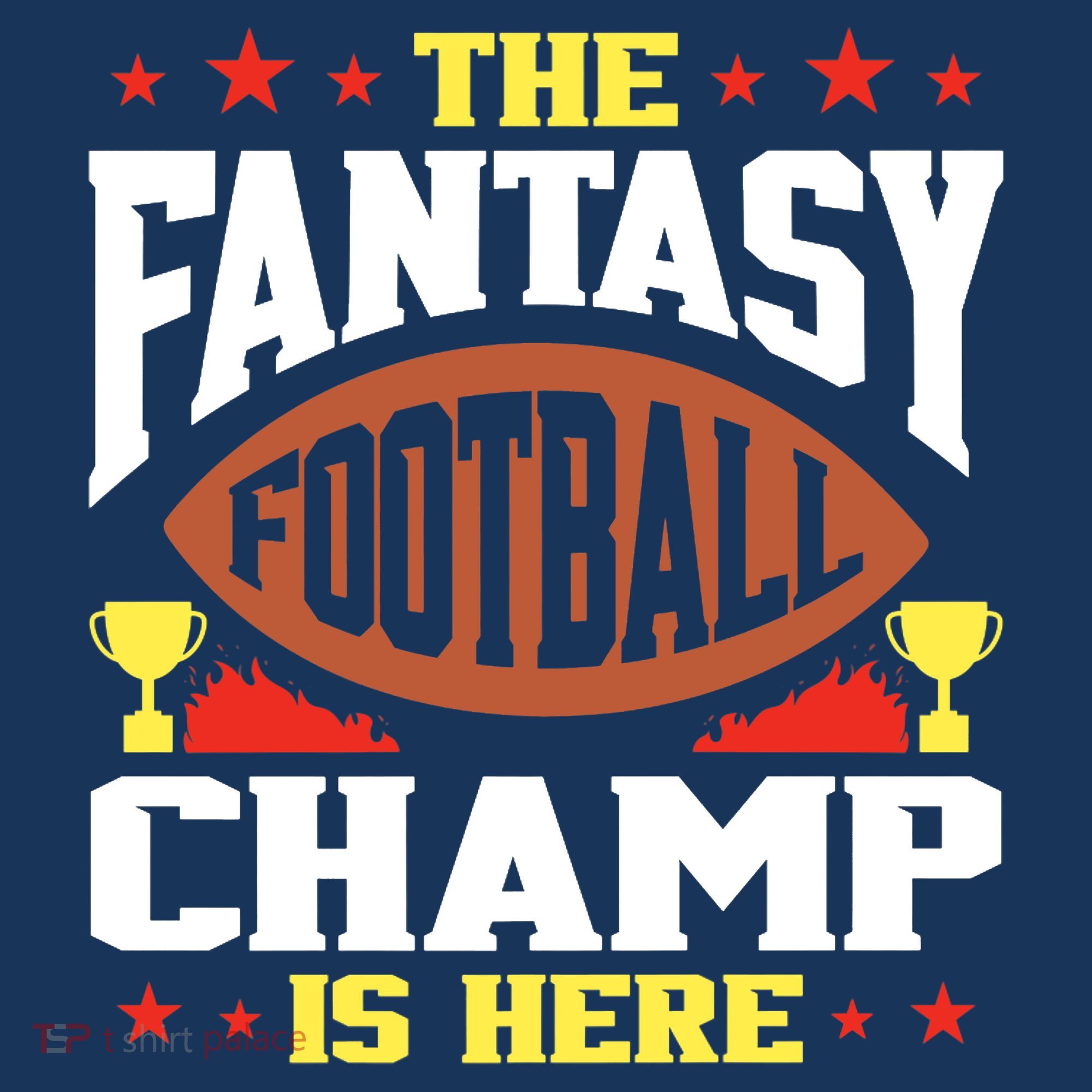 The Fantasy Football Champ Is Here Champion Draft League Premium Women's Tank Top