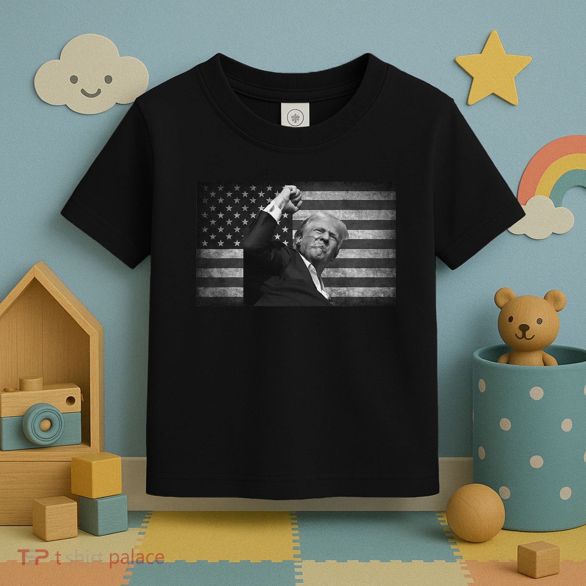 Trump Fight For Freedom 2024 Patriot Toddler T-Shirt