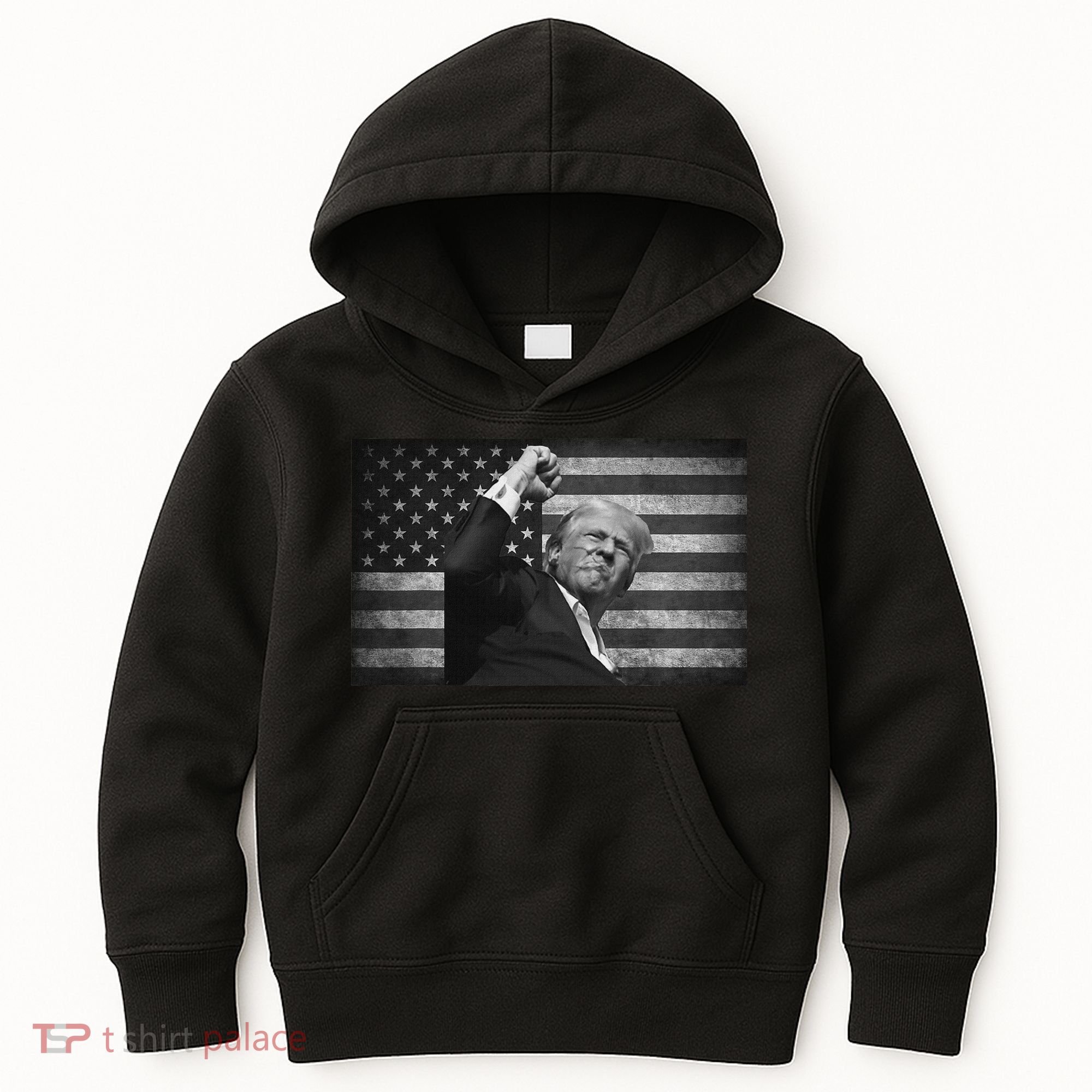 Trump Fight For Freedom 2024 Patriot Kids Hoodie