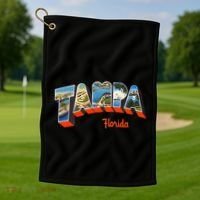 Tampa Florida Fl Golf Towel thumb 1