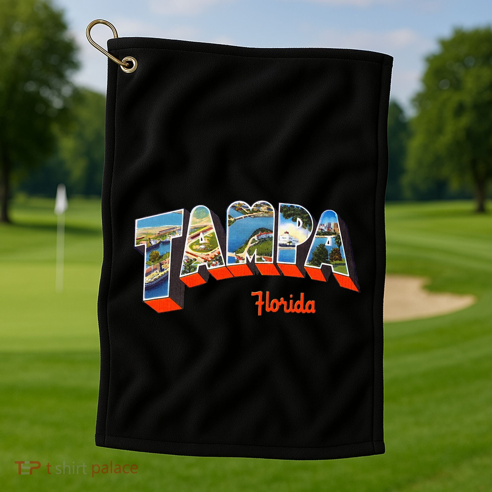 Tampa Florida Fl Golf Towel