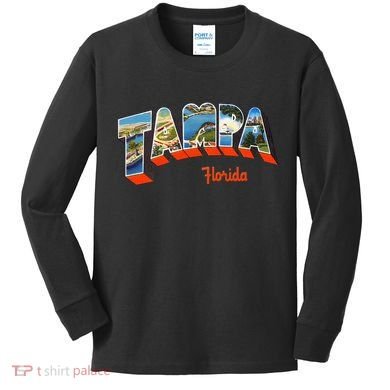 Tampa Florida Fl Kids Long Sleeve Shirt