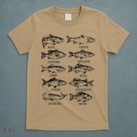 Types Freshwater Fish Funny Fisherman T-Shirt thumb 5