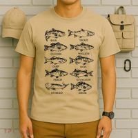 Types Freshwater Fish Funny Fisherman T-Shirt thumb 6