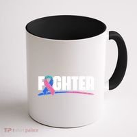 Thyroid Fighter Funny Gift Thyroid Cancer Survivor Thyroid Cancer Gift Coffee Mug thumb 1