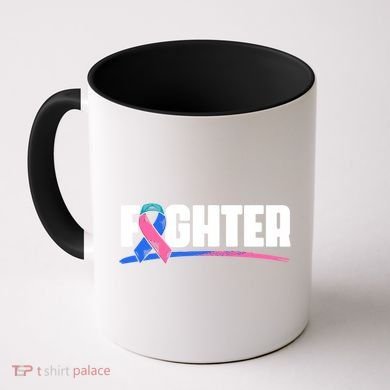 Thyroid Fighter Funny Gift Thyroid Cancer Survivor Thyroid Cancer Gift Coffee Mug
