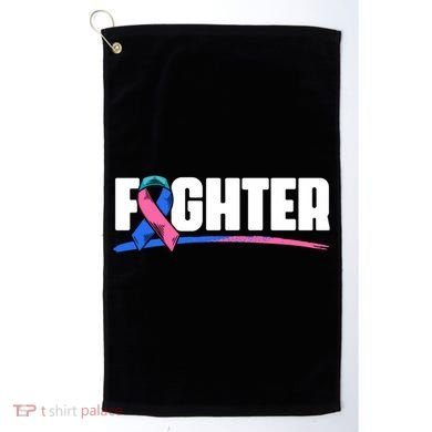 Thyroid Fighter Funny Gift Thyroid Cancer Survivor Thyroid Cancer Gift Golf Towel
