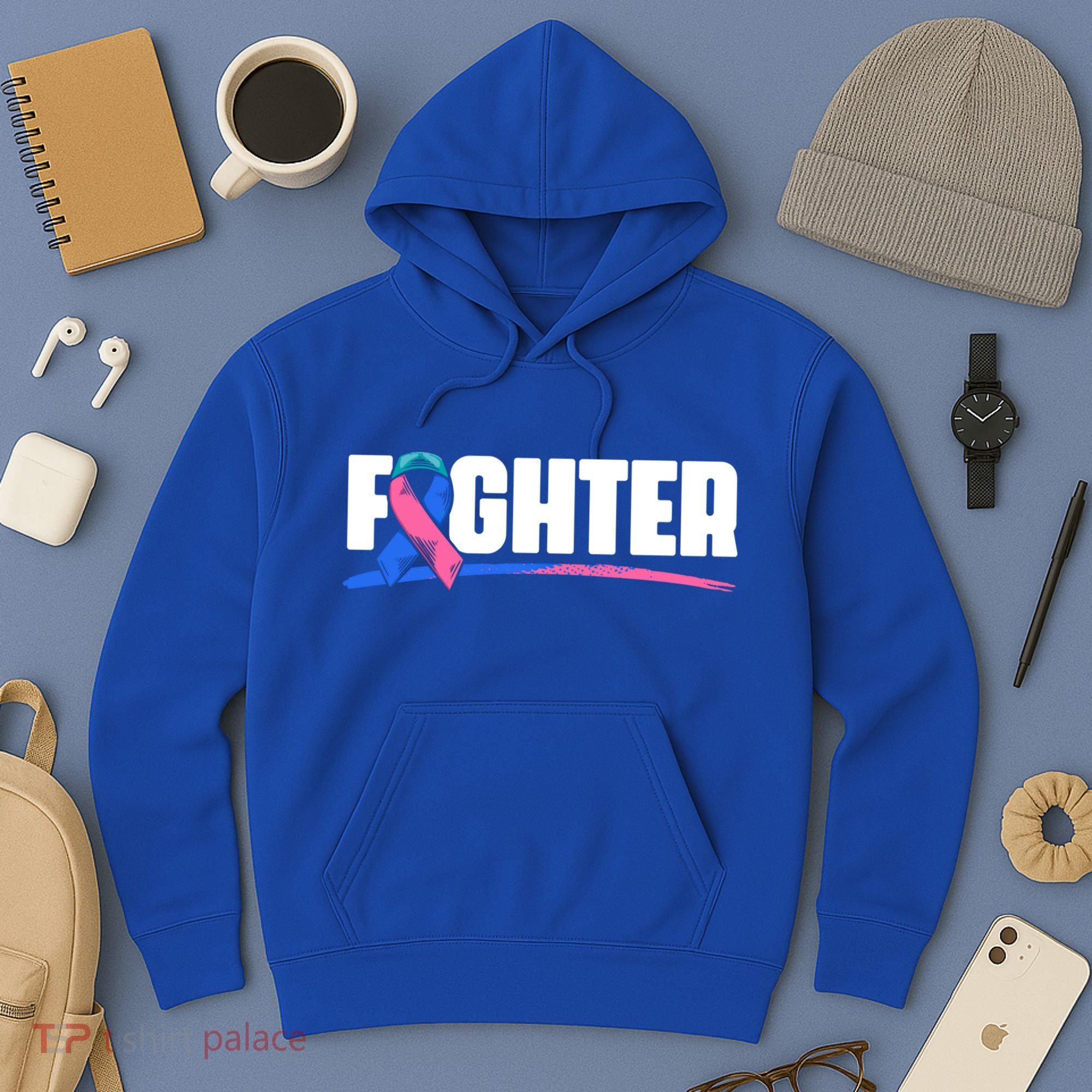 Thyroid Fighter Funny Gift Thyroid Cancer Survivor Thyroid Cancer Gift Hoodie