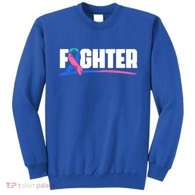Thyroid Fighter Funny Gift Thyroid Cancer Survivor Thyroid Cancer Gift Sweatshirt