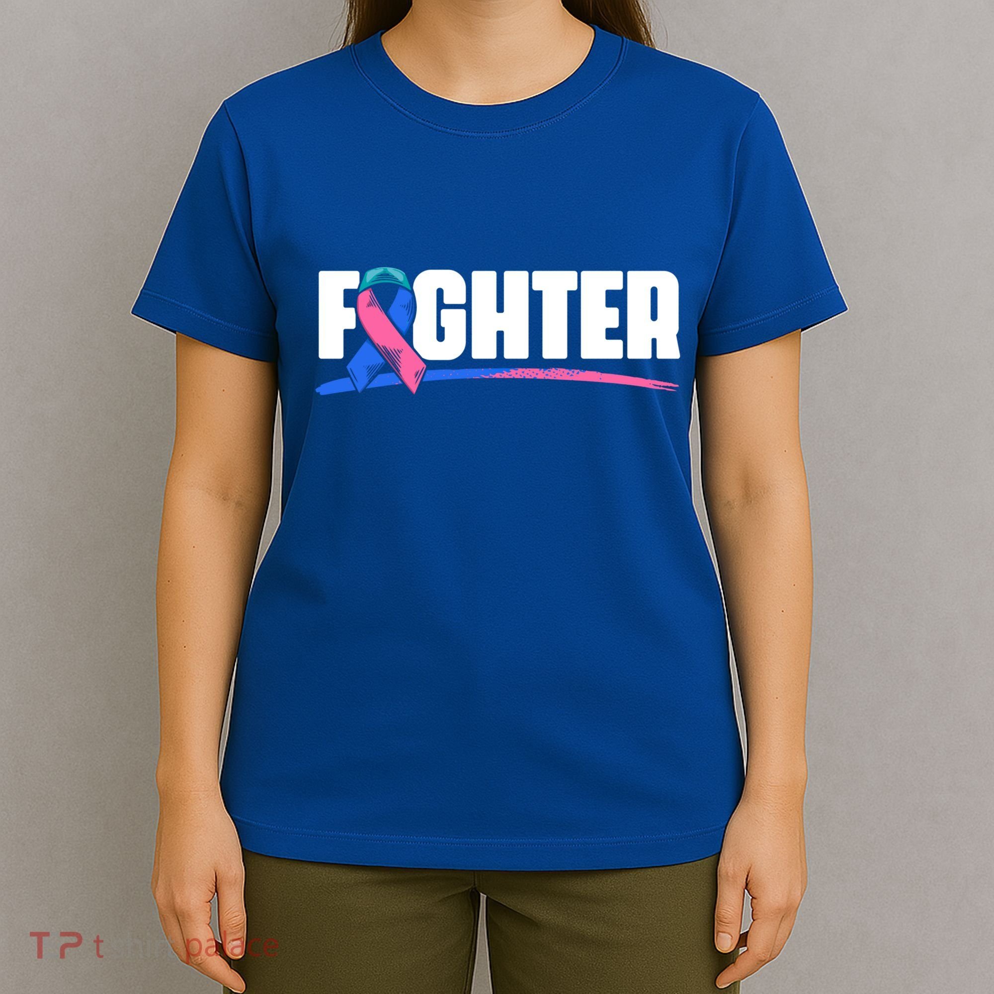 Thyroid Fighter Funny Gift Thyroid Cancer Survivor Thyroid Cancer Gift T-Shirt