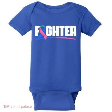 Thyroid Fighter Funny Gift Thyroid Cancer Survivor Thyroid Cancer Gift Baby Bodysuit