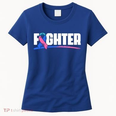 Thyroid Fighter Funny Gift Thyroid Cancer Survivor Thyroid Cancer Gift Women's T-Shirt