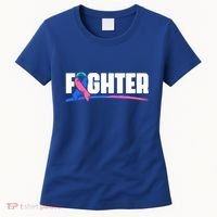 Thyroid Fighter Funny Gift Thyroid Cancer Survivor Thyroid Cancer Gift Women's T-Shirt thumb 0