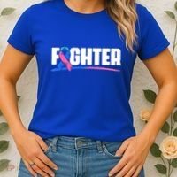 Thyroid Fighter Funny Gift Thyroid Cancer Survivor Thyroid Cancer Gift Women's T-Shirt thumb 2