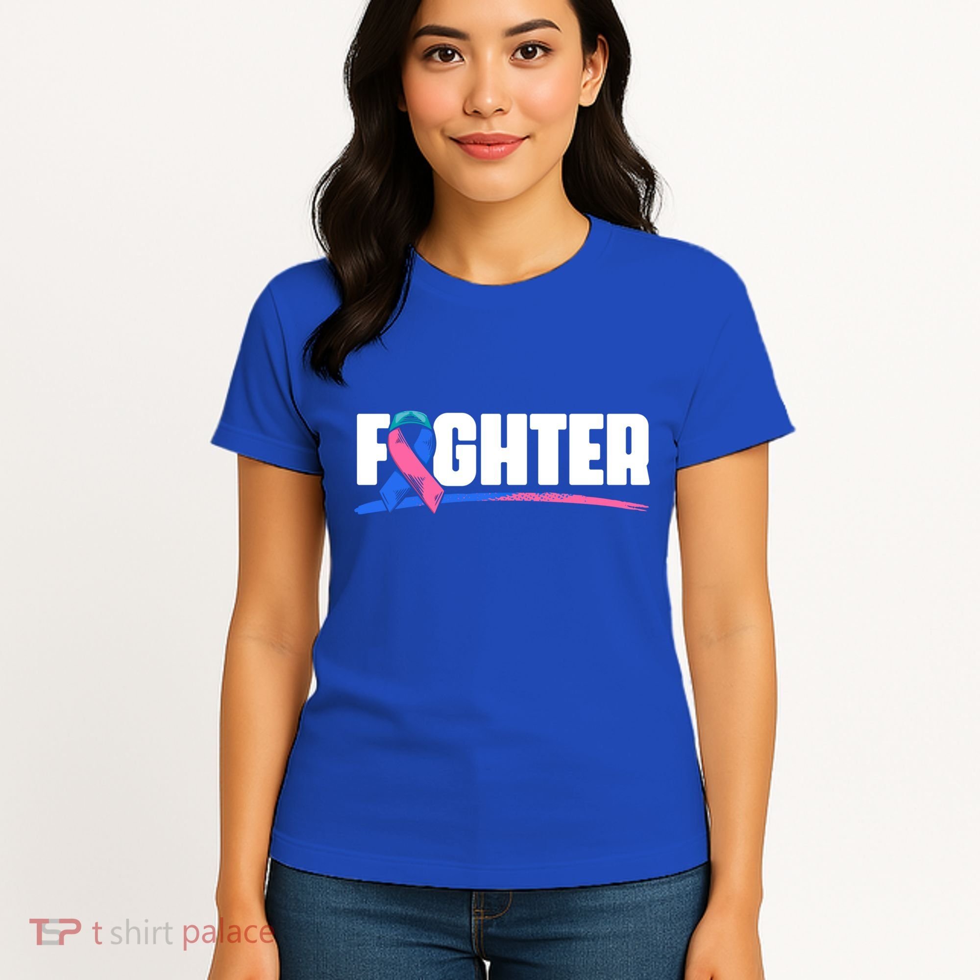Thyroid Fighter Funny Gift Thyroid Cancer Survivor Thyroid Cancer Gift Women's T-Shirt